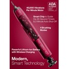 image:imageAquasonic Vibe Series UltraWhitening Toothbrush  ADA Accepted Electric Toothbrush  8 Brush Heads amp Travel Case  40000 VPM Motor amp Wireless Charging  4 Modes w Smart Timer  Charcoal MetallicRuby