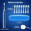 image:imageAquasonic Vibe Series UltraWhitening Toothbrush  ADA Accepted Electric Toothbrush  8 Brush Heads amp Travel Case  40000 VPM Motor amp Wireless Charging  4 Modes w Smart Timer  Charcoal MetallicSapphire Blue