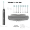 image:imageAquasonic Vibe Series UltraWhitening Toothbrush  ADA Accepted Electric Toothbrush  8 Brush Heads amp Travel Case  40000 VPM Motor amp Wireless Charging  4 Modes w Smart Timer  Charcoal MetallicCharcoal Metallic