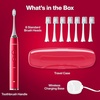 image:imageAquasonic Vibe Series UltraWhitening Toothbrush  ADA Accepted Electric Toothbrush  8 Brush Heads amp Travel Case  40000 VPM Motor amp Wireless Charging  4 Modes w Smart Timer  Charcoal MetallicRuby