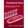 image:imageAquasonic Vibe Series UltraWhitening Toothbrush  ADA Accepted Electric Toothbrush  8 Brush Heads amp Travel Case  40000 VPM Motor amp Wireless Charging  4 Modes w Smart Timer  Charcoal MetallicRuby