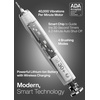 image:imageAquasonic Vibe Series UltraWhitening Toothbrush  ADA Accepted Electric Toothbrush  8 Brush Heads amp Travel Case  40000 VPM Motor amp Wireless Charging  4 Modes w Smart Timer  Charcoal MetallicOptic White