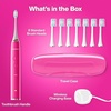 image:imageAquasonic Vibe Series UltraWhitening Toothbrush  ADA Accepted Electric Toothbrush  8 Brush Heads amp Travel Case  40000 VPM Motor amp Wireless Charging  4 Modes w Smart Timer  Charcoal MetallicElectric Pink