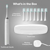 image:imageAquasonic Vibe Series UltraWhitening Toothbrush  ADA Accepted Electric Toothbrush  8 Brush Heads amp Travel Case  40000 VPM Motor amp Wireless Charging  4 Modes w Smart Timer  Charcoal MetallicOptic White