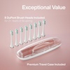 image:imageAquasonic Vibe Series UltraWhitening Toothbrush  ADA Accepted Electric Toothbrush  8 Brush Heads amp Travel Case  40000 VPM Motor amp Wireless Charging  4 Modes w Smart Timer  Charcoal MetallicSatin Rose Gold