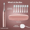 image:imageAquasonic Vibe Series UltraWhitening Toothbrush  ADA Accepted Electric Toothbrush  8 Brush Heads amp Travel Case  40000 VPM Motor amp Wireless Charging  4 Modes w Smart Timer  Charcoal MetallicSatin Rose Gold