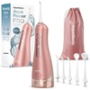 image:imageAquaSonic Aqua Flosser PRO  Rechargeable Electric Cordless Water Flosser for Teeth Gums amp Tongue  Waterproof Modern Design 300ml Large Tank 3 Modes 6 Jet Tips Deluxe Tongue Nozzle  Optic WhiteRose Gold