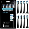 image:imageAquaSonic Genuine Proflex Replacement Brush Heads  ADA Accepted  for Whiter Teeth amp Gum Care  Compatible with Many AquaSonic Toothbrush Handles 3 Pack Black8 Pack Black