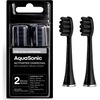 image:imageAquaSonic Genuine Standard Replacement Brush Heads  for Normal amp Sensitive Teeth  Compatible with Many AquaSonic Toothbrush Handles 2 Pack BlackBlack