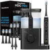 image:imageAquaSonic Home Dental Center PRO  Brushing amp Flossing Made Easy  Brush amp Floss  Power Toothbrush amp Water Flosser  Whiter Teeth amp Healthier Gums  Black Series ProOral IrrigatorBlack
