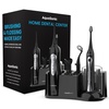 image:imageAquaSonic Home Dental Center Rechargeable Power Toothbrush amp Smart Water Flosser  Complete Family Oral Care System  10 Attachments and Tips Included  Various Modes amp Timers BlackBlack