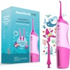 image:imageAquaSonic Kids Water Flosser for Ages 6  Standard Nozzle Orthodontic Nozzle amp Waterproof Stickers  4 Flossing Modes  Aquarium Adventures Theme PinkPink