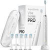 image:imageAquasonic Vibe Series PRO  UltraWhitening Electric Toothbrush  5 Modes amp Smart Timers  Premium Travel Case amp 6 Proflex Brush Heads  ADA Accepted Toothbrush Charcoal MetallicOptic White