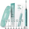 image:imageAquasonic Vibe Series UltraWhitening Toothbrush  ADA Accepted Electric Toothbrush  8 Brush Heads amp Travel Case  40000 VPM Motor amp Wireless Charging  4 Modes w Smart Timer  Charcoal MetallicMint Green Metallic