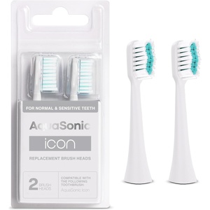 image:imageAquaSonic Genuine Icon Replacement Brush Heads  ADA Accepted  Compatible with AquaSonic Icon Toothbrush  6 Brush Heads  for Normal amp Sensitive Teeth Light PinkPearl