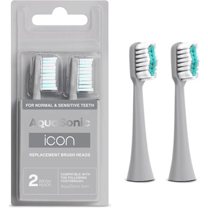 image:imageAquaSonic Genuine Icon Replacement Brush Heads  ADA Accepted  Compatible with AquaSonic Icon Toothbrush  6 Brush Heads  for Normal amp Sensitive Teeth Light PinkStone