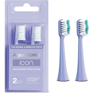 image:imageAquaSonic Genuine Icon Replacement Brush Heads  ADA Accepted  Compatible with AquaSonic Icon Toothbrush  6 Brush Heads  for Normal amp Sensitive Teeth Light PinkLilac