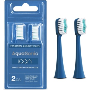 image:imageAquaSonic Genuine Icon Replacement Brush Heads  ADA Accepted  Compatible with AquaSonic Icon Toothbrush  6 Brush Heads  for Normal amp Sensitive Teeth Light PinkNavy