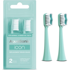 image:imageAquaSonic Genuine Icon Replacement Brush Heads  ADA Accepted  Compatible with AquaSonic Icon Toothbrush  6 Brush Heads  for Normal amp Sensitive Teeth Light PinkMint