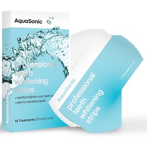image:imageAquaSonic Professional Teeth Whitening Strips  Enamel Safe Teeth Whitening with Hydrogen Peroxide  Easy to Use NonSlip Affordable amp Effective UnflavoredUnflavored