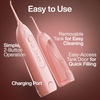image:imageAquaSonic Icon Water Flosser for Teeth  Cordless Rechargeable Oral Irrigator  Waterproof Portable Dental Cleaning with Jet Tip  Braces Home Travel  NavyBlush